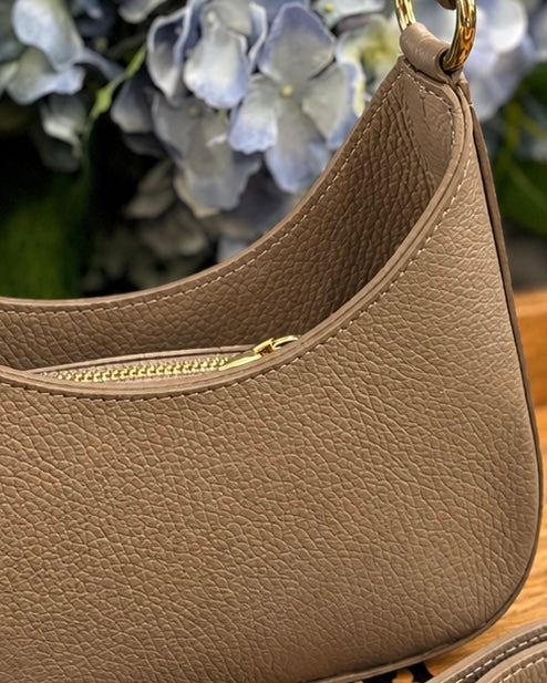 Mini Crescent Bag - Taupe