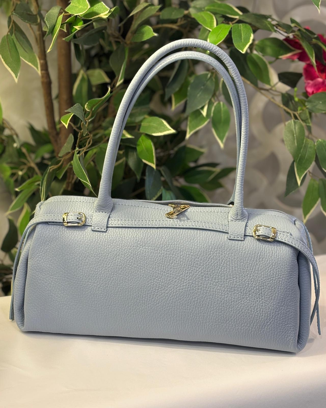 Pescara Leather Bag - Baby Blue