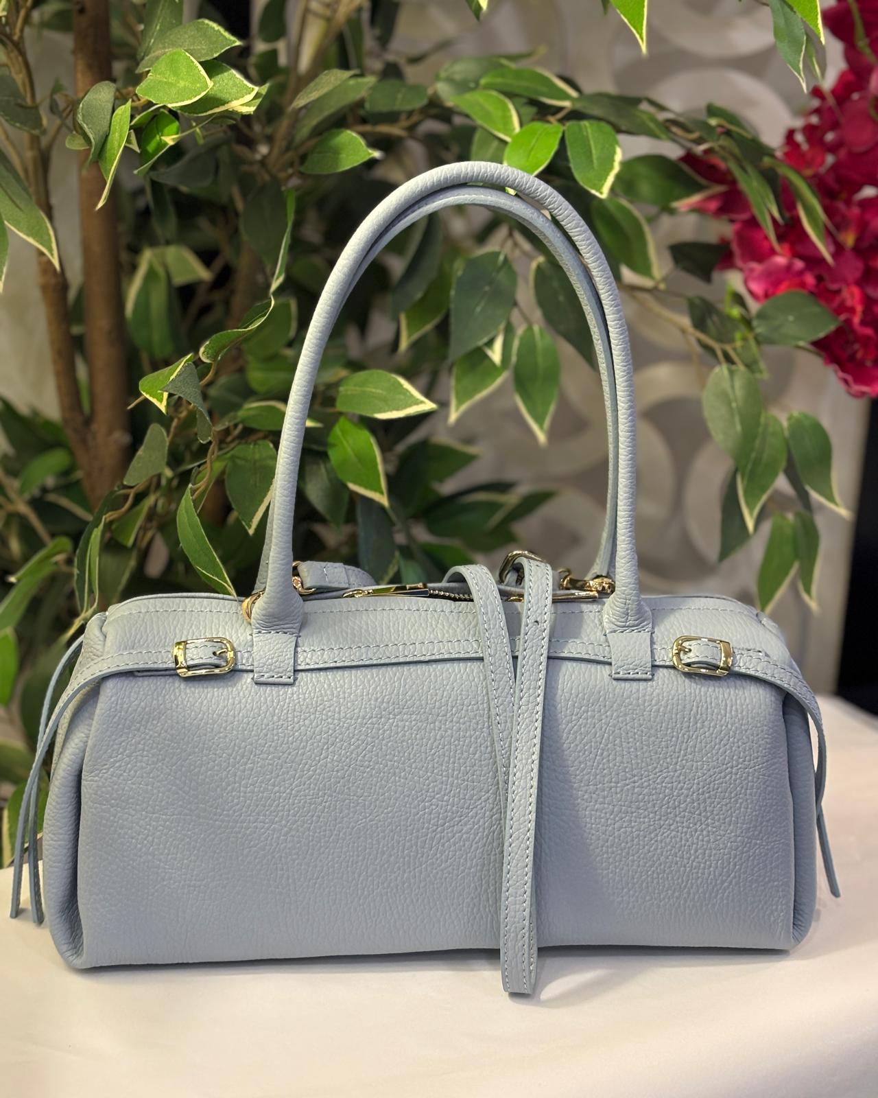 Pescara Leather Bag - Baby Blue