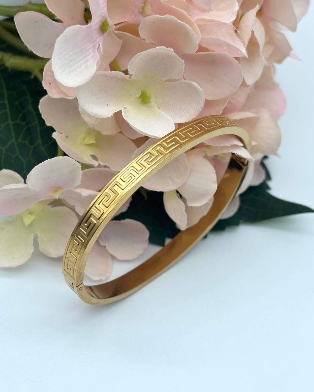 Paris Bangle - Greek Key
