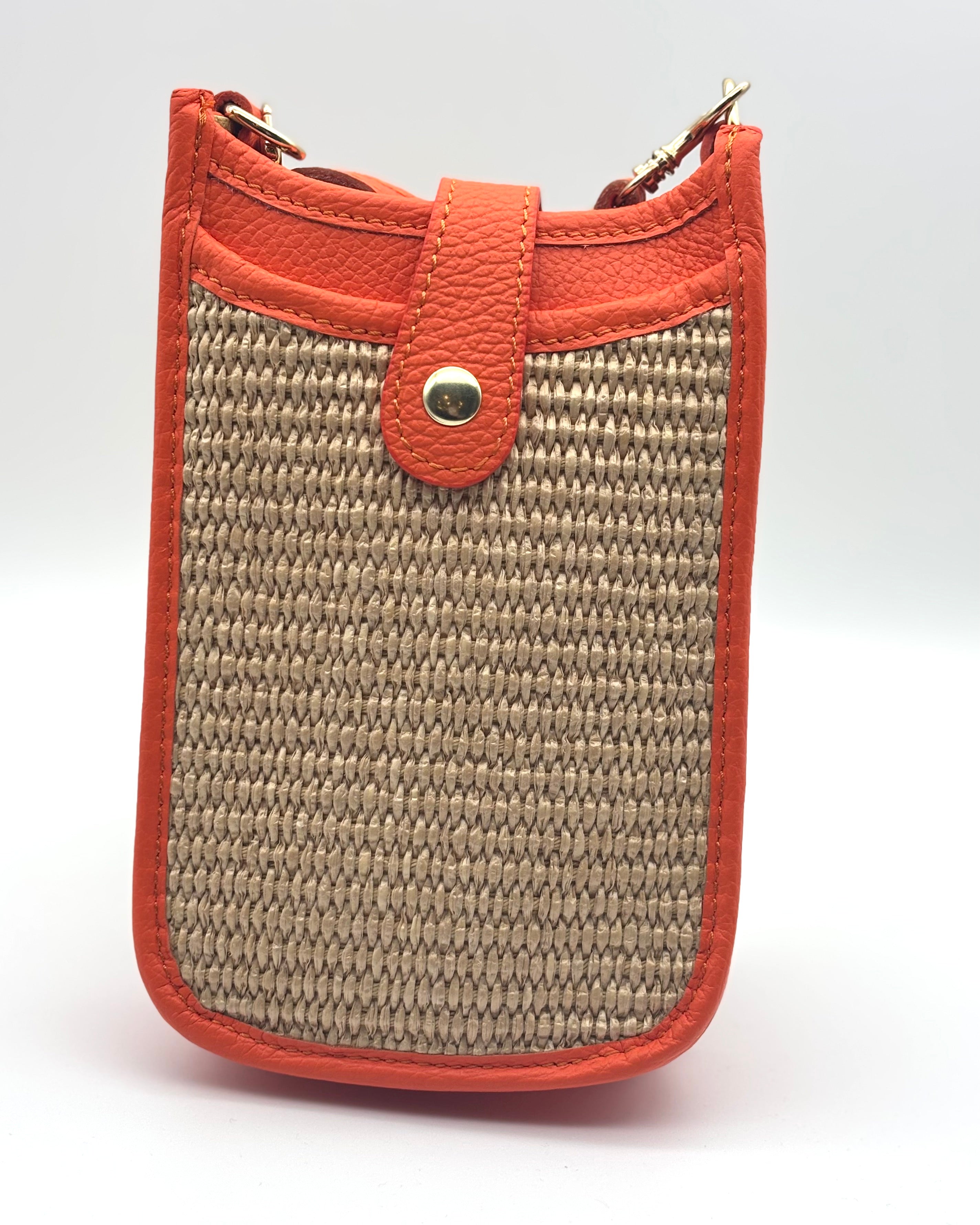 Cortona Raffia Phone Bag