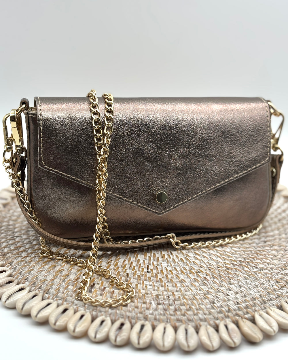 Ferrara Envelope Bag - Gunmetal