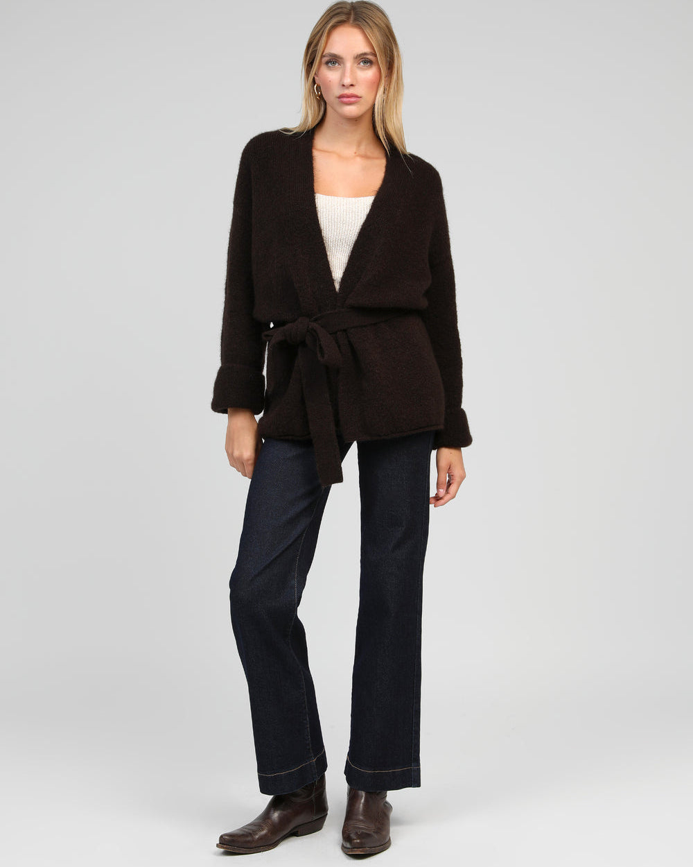 Louna Cardigan - Chocolate