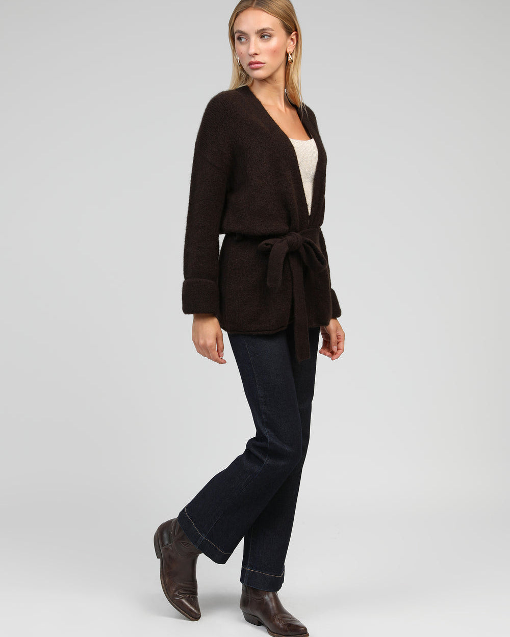 Louna Cardigan - Chocolate