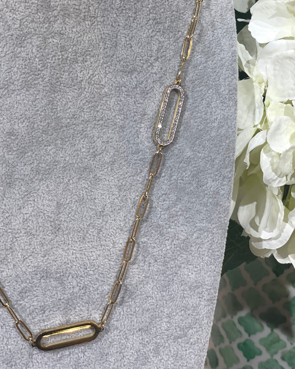 Marta - Diamante Gold Chain Long Necklace