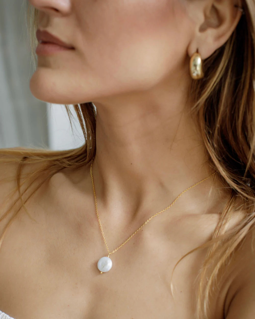 Lima Pearl Drop Necklace