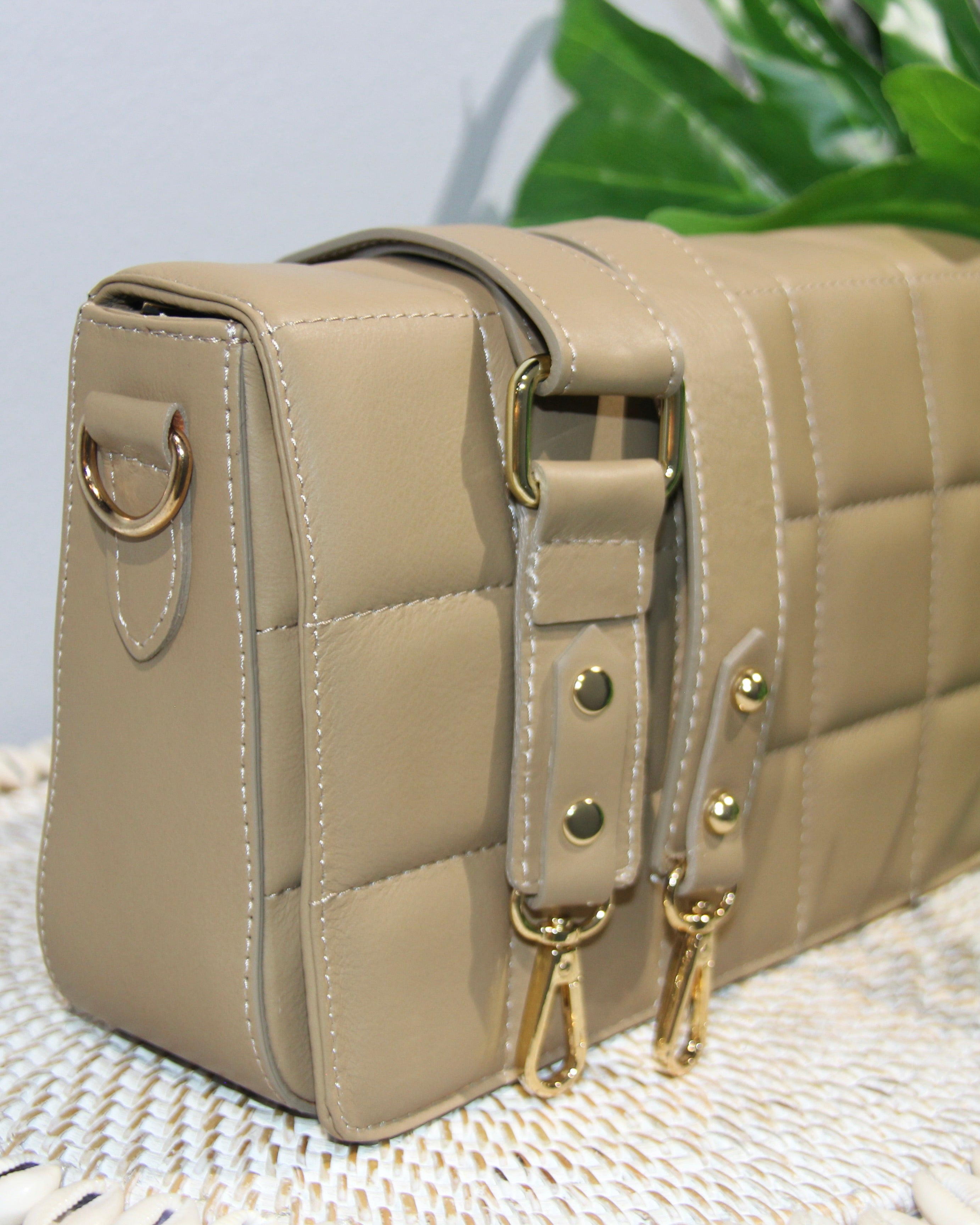 Renata Structured Bag - Beige