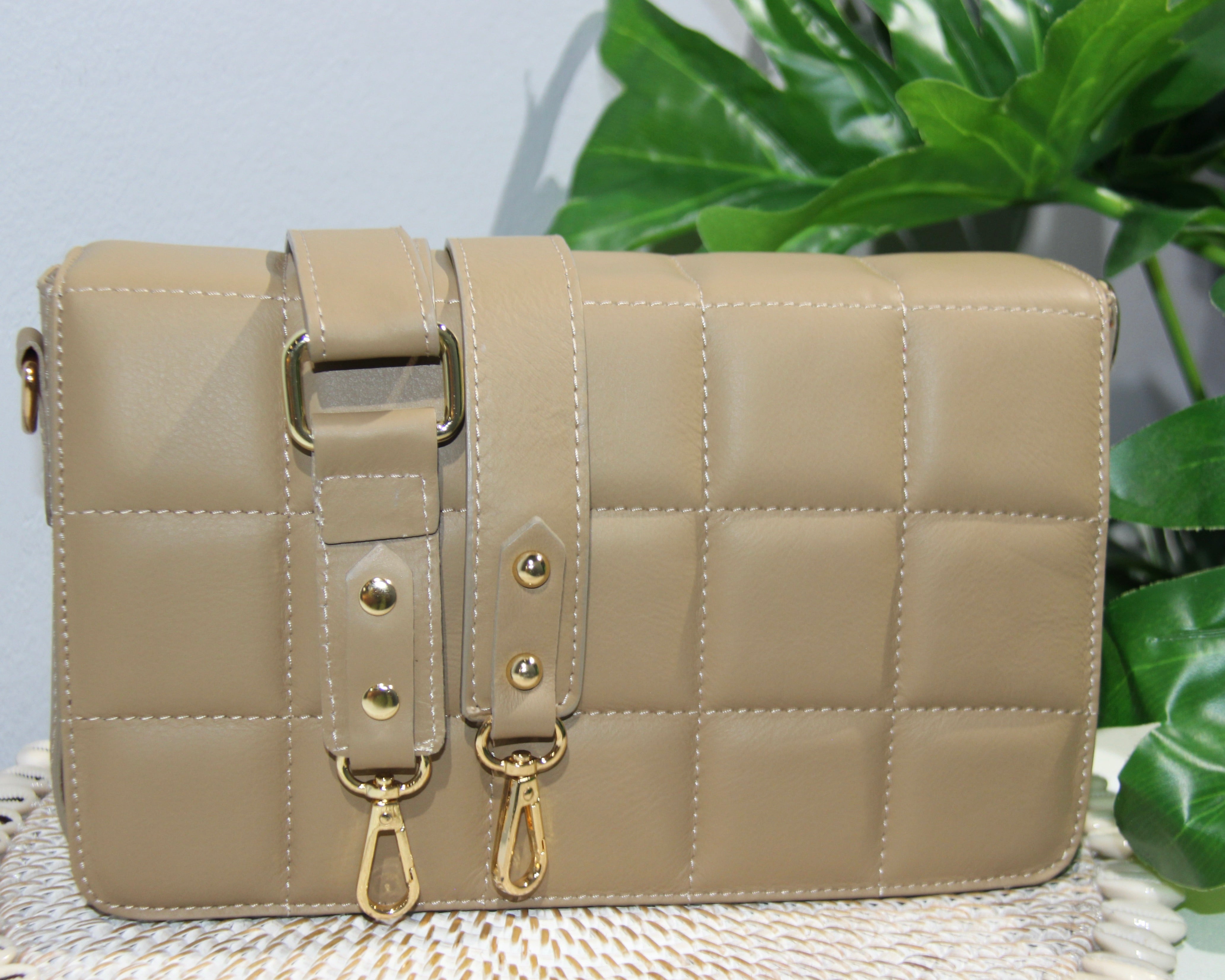 Renata Structured Bag - Beige