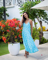 Roma Dress - Turquoise Coral