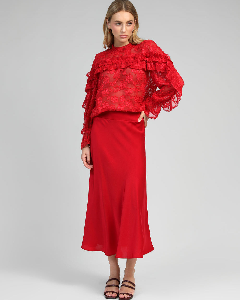 Soely Blouse - Rouge