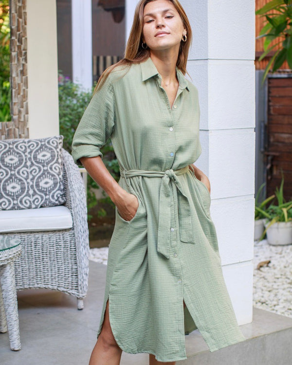 Sadie Dress - Khaki