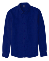 MUSTIQUE MEN'S LINEN SHIRT - MIDNIGHT