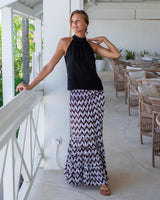 St Tropez Dress/ Skirt - Chocolate Chevron