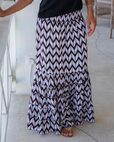 St Tropez Dress/ Skirt - Chocolate Chevron