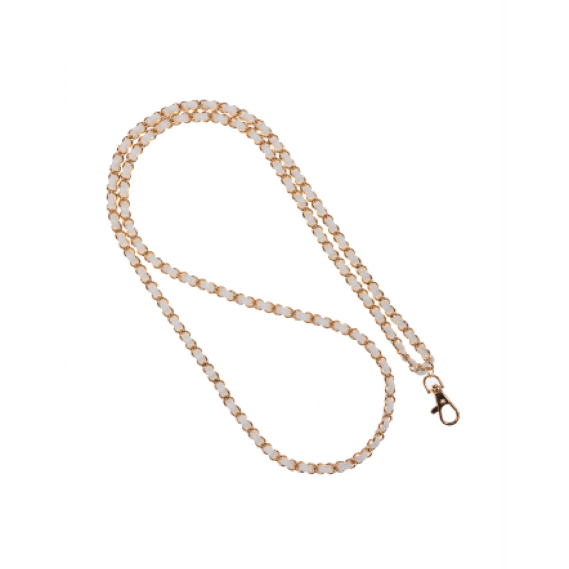 Cross Body Phone Chain - Summer White Gold