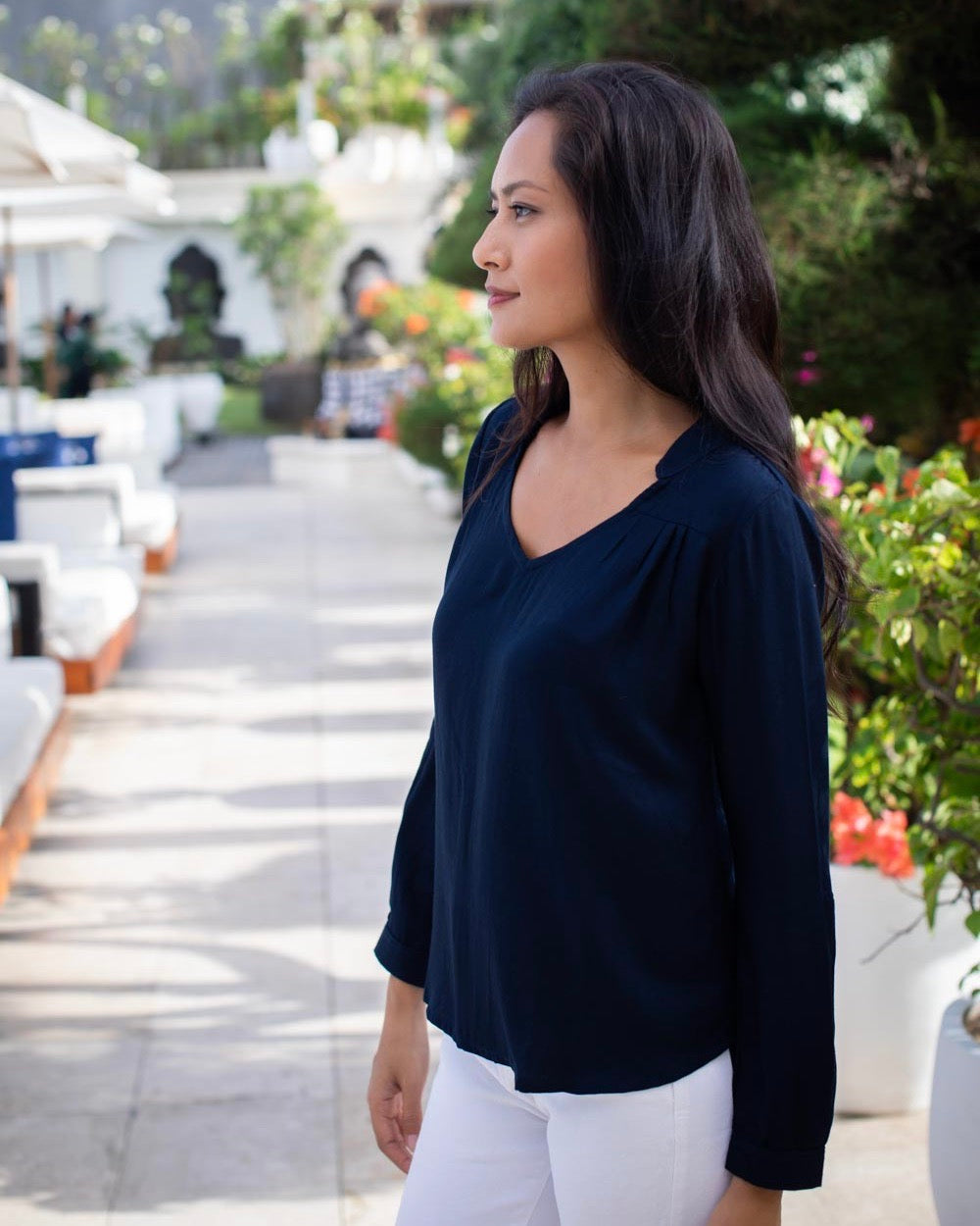 Tilly Top - Navy