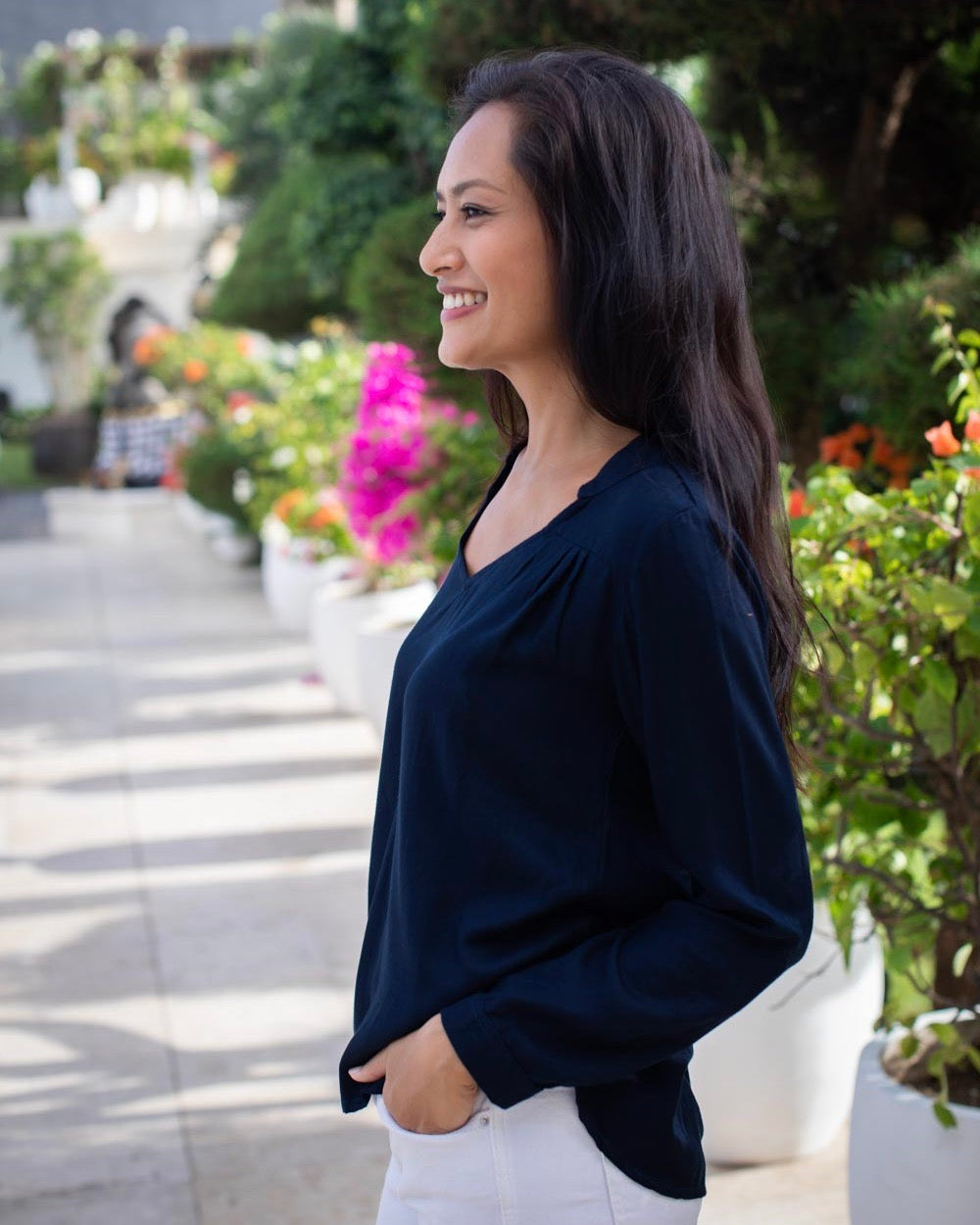 Tilly Top - Navy