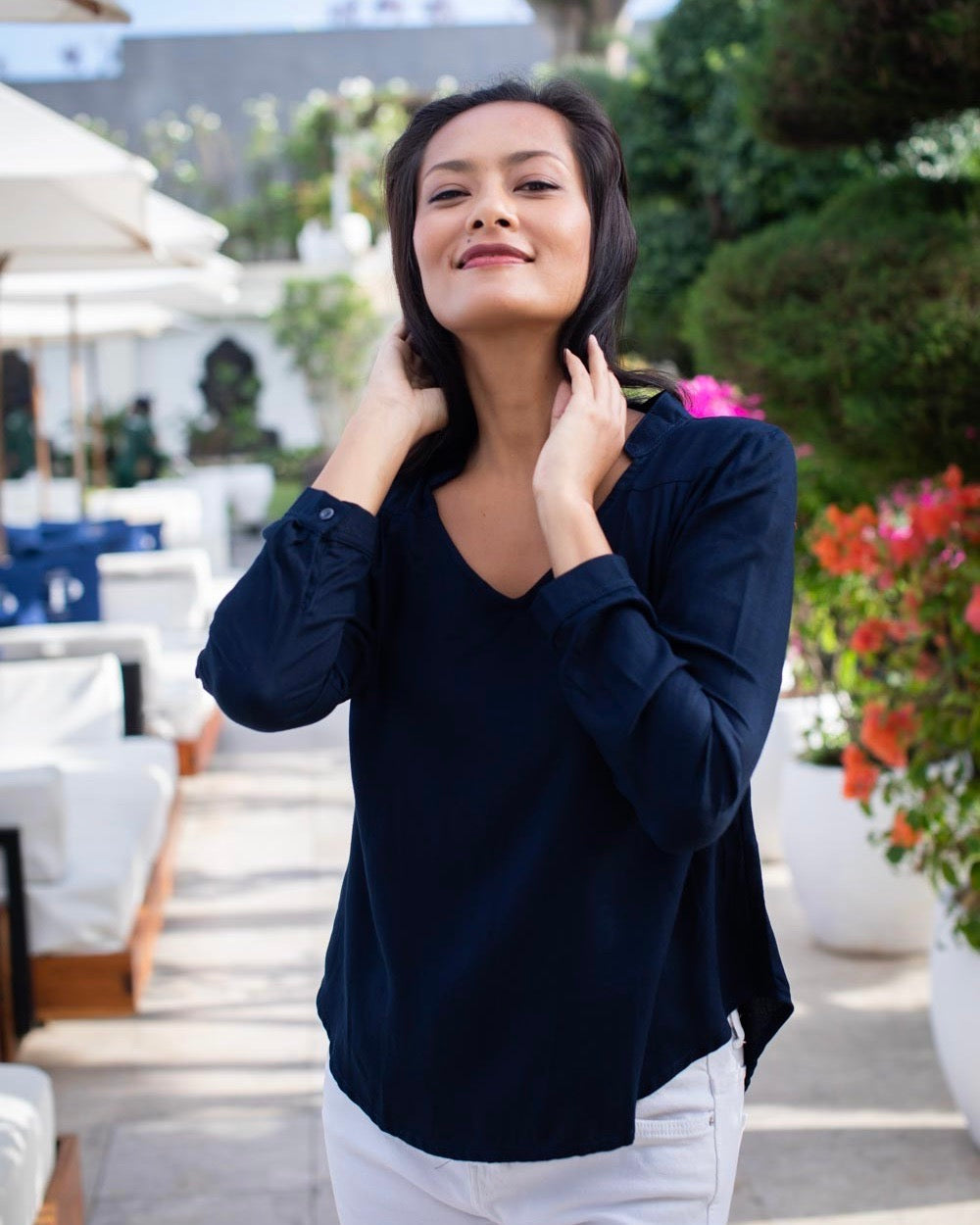 Tilly Top - Navy