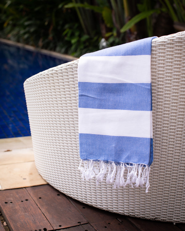 Stripe Turkish Towel - Blue