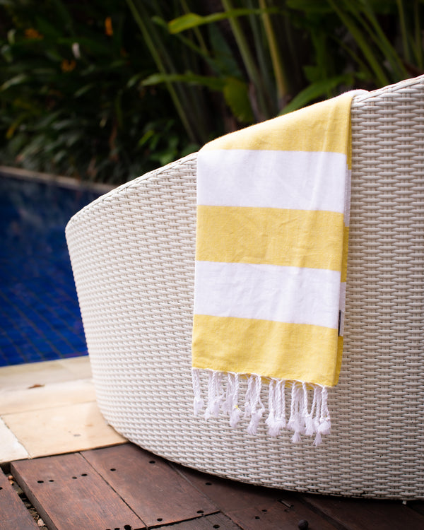 Stripe Turkish Towel - Yellow