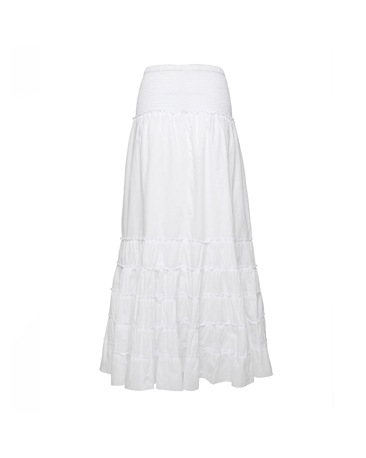 St Tropez Skirt Dress - White Cotton