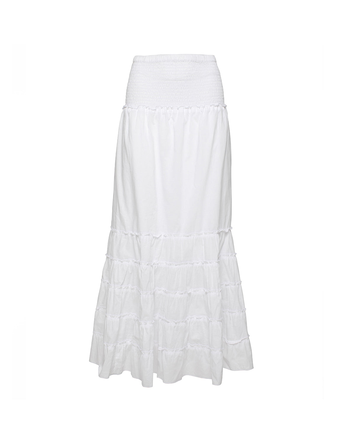 St Tropez Skirt Dress - White Cotton