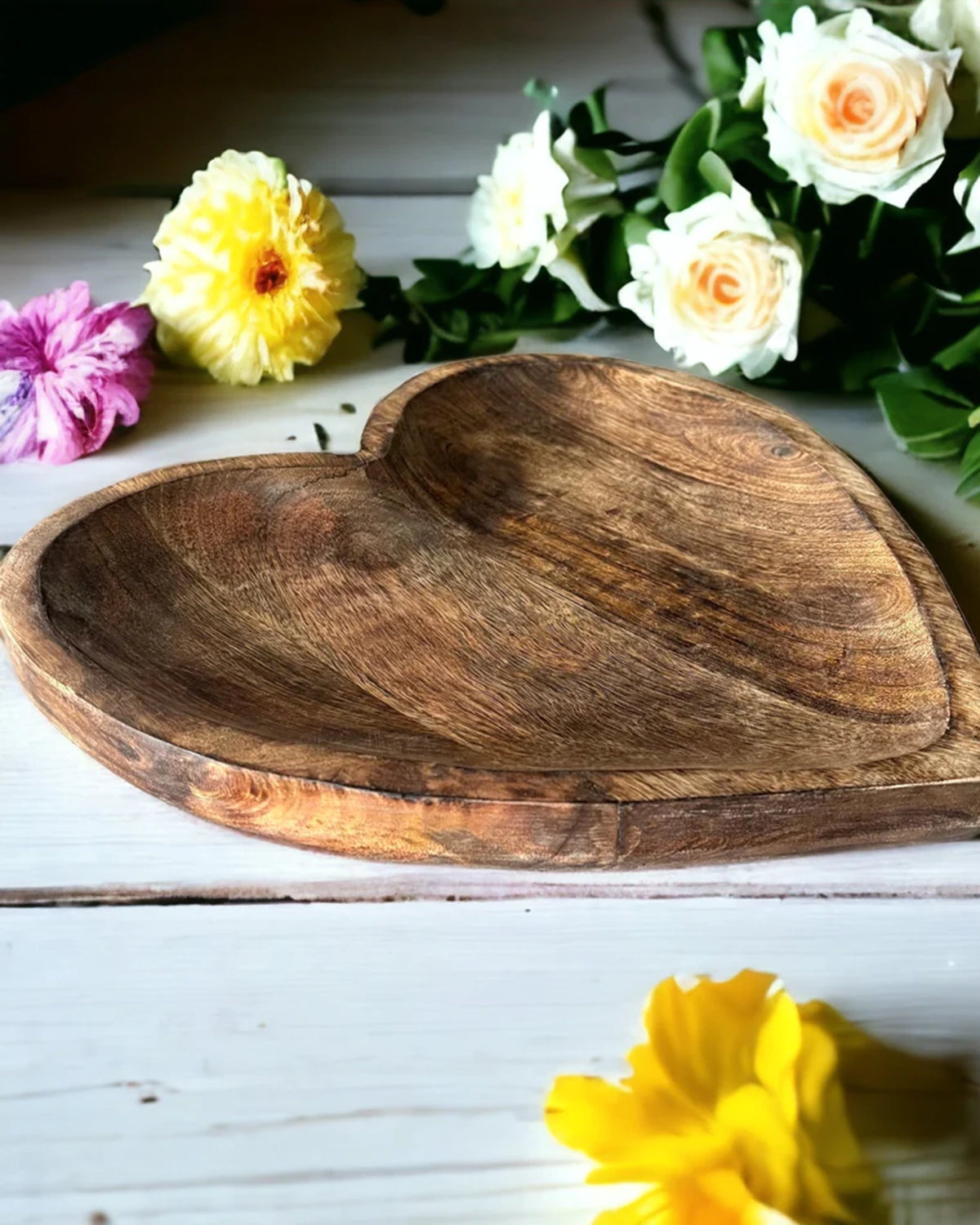 Wooden Heart Bowl