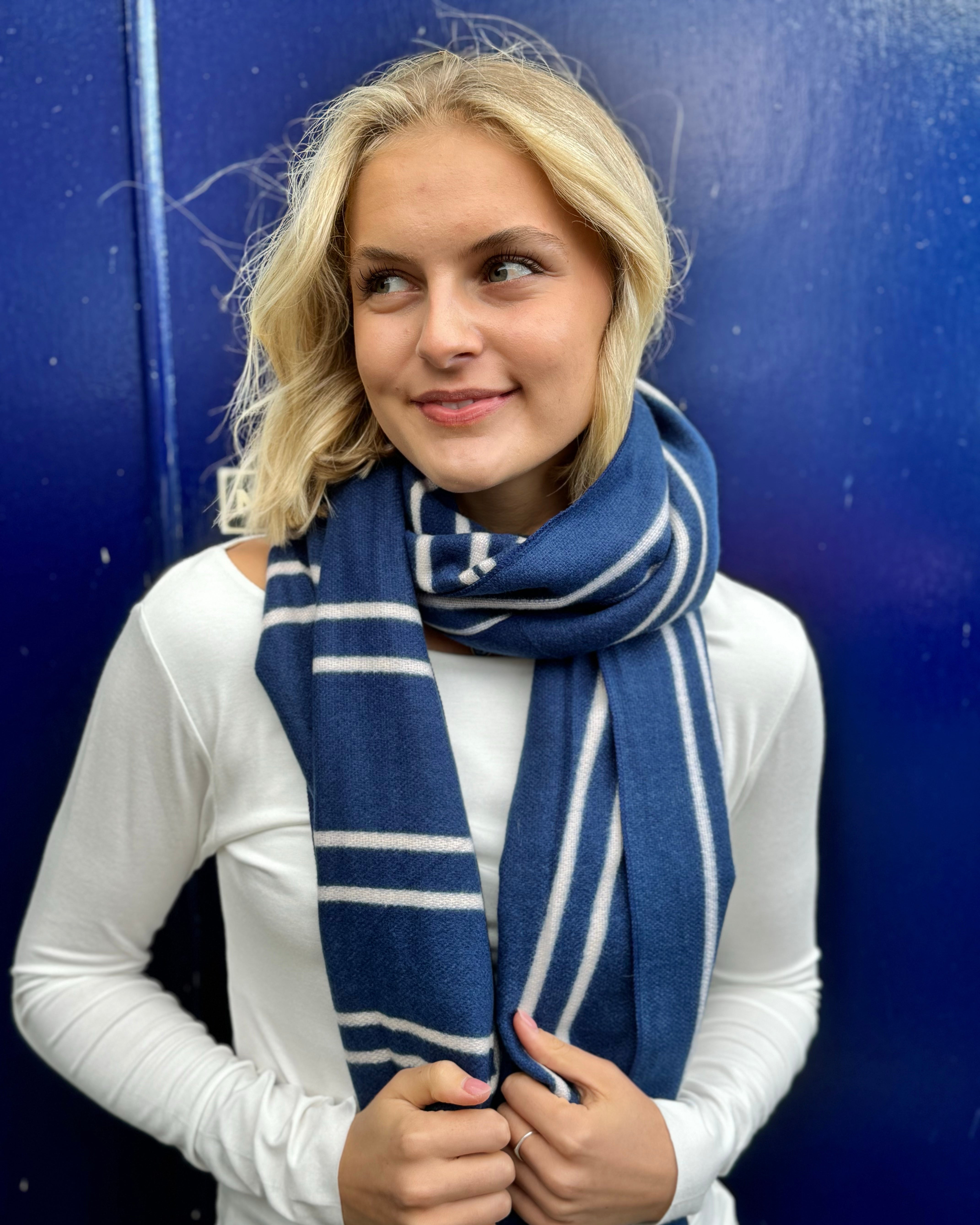 Geometric Scarf - Blue