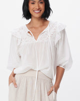 Rimini Sheer Blouse - White