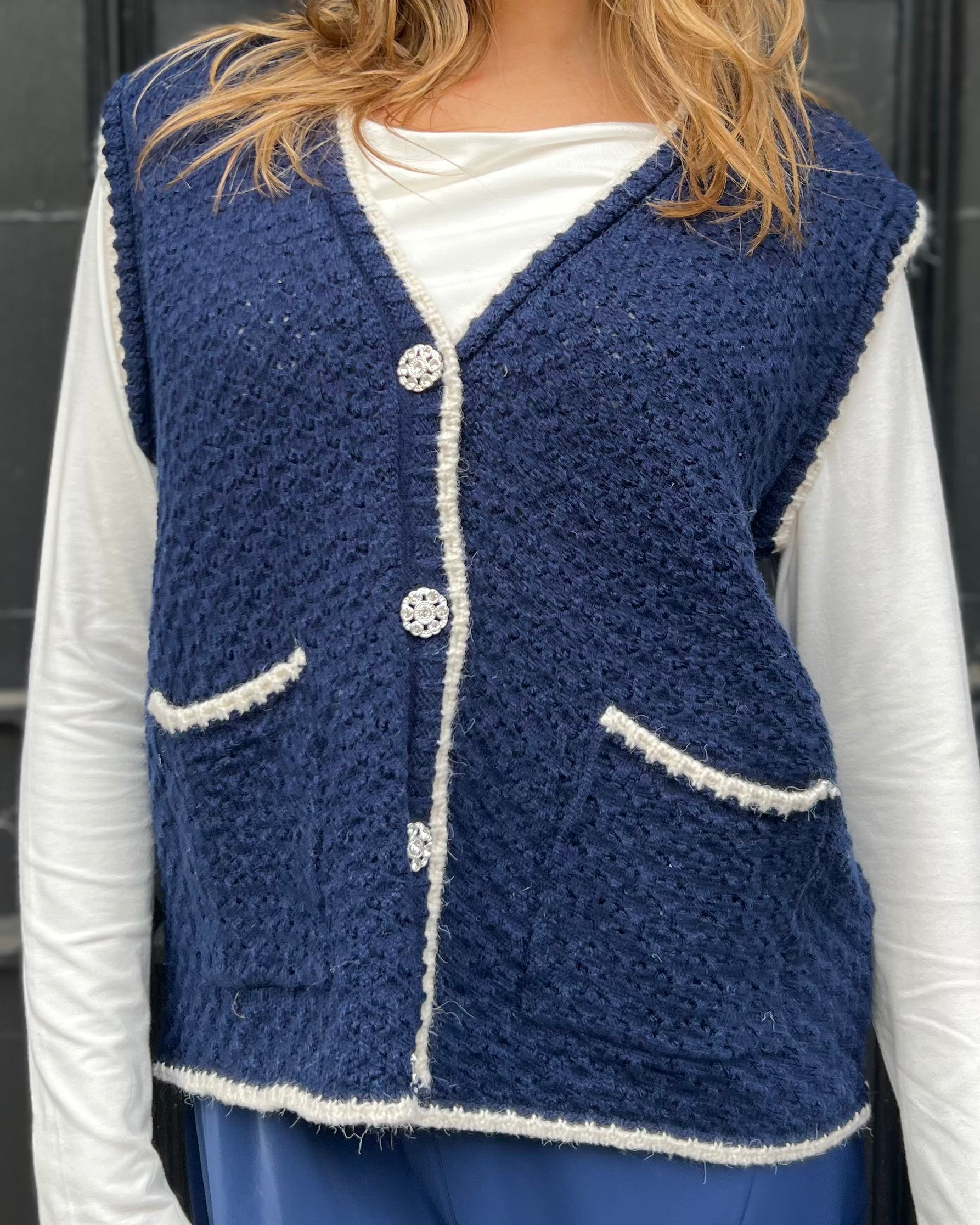 Velamy Cardigan - Marine