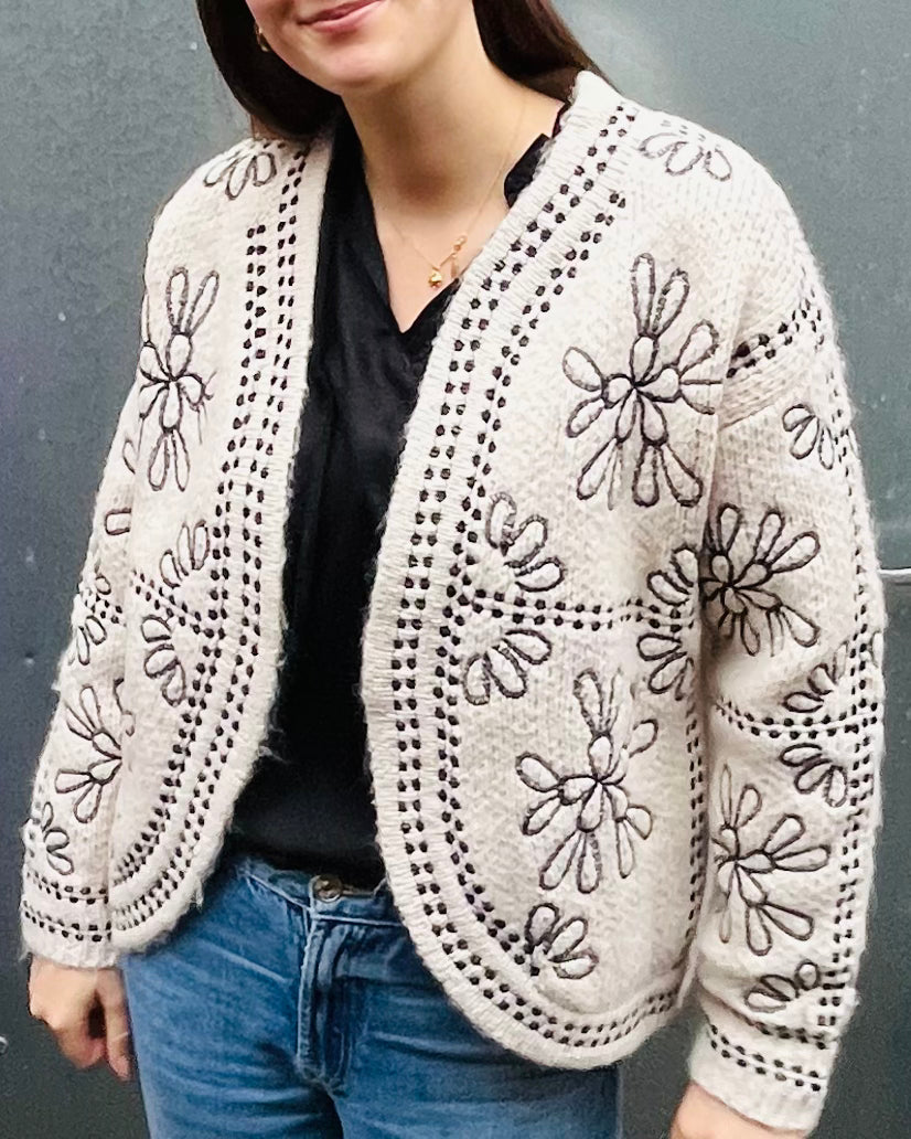 Annouska Embroidered Cardigan