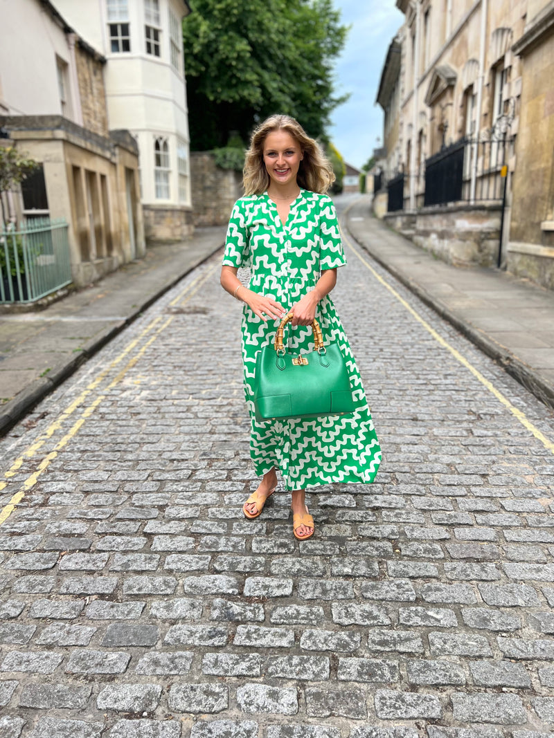 Odemar Dress - Avocado Green
