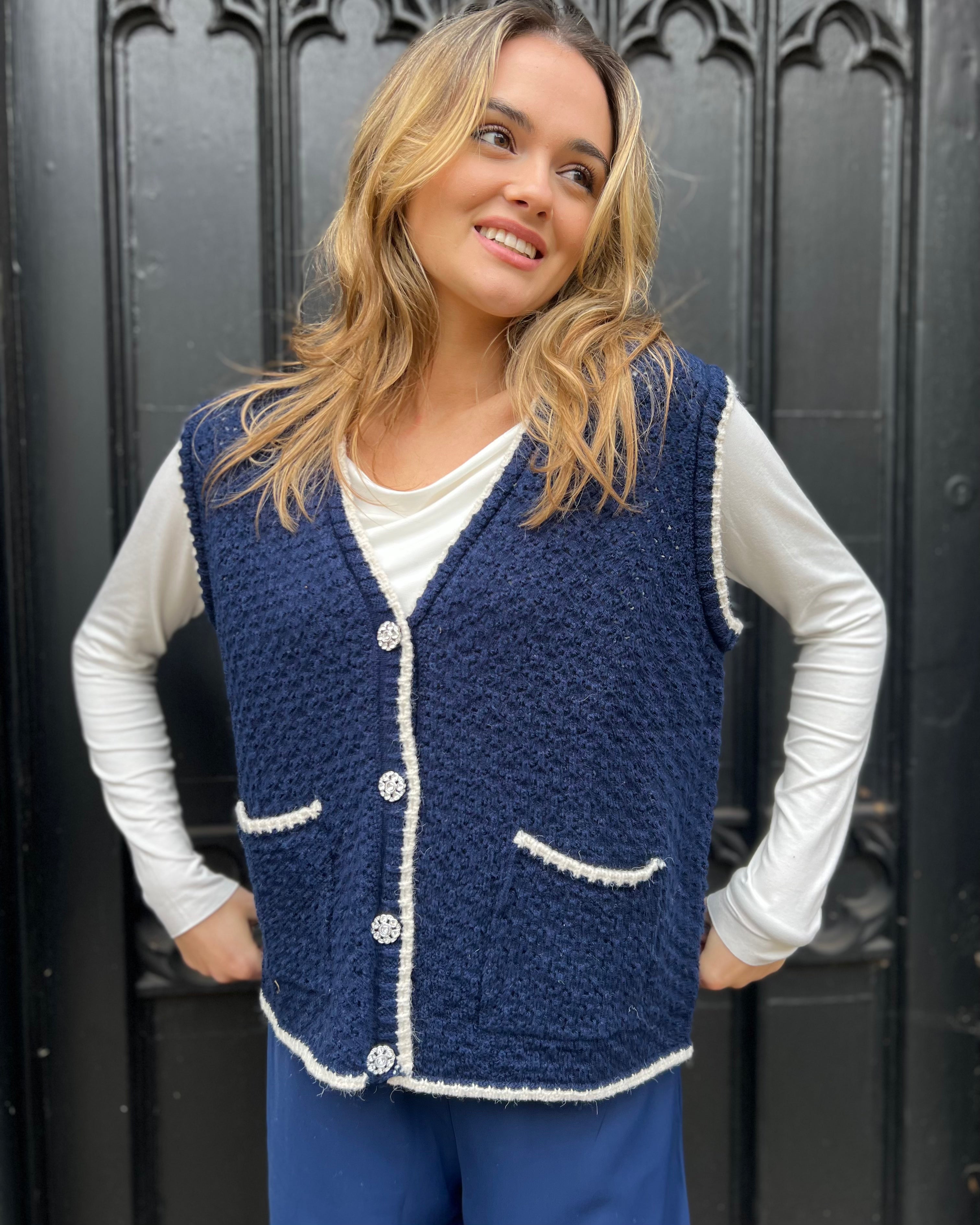 Velamy Cardigan - Marine