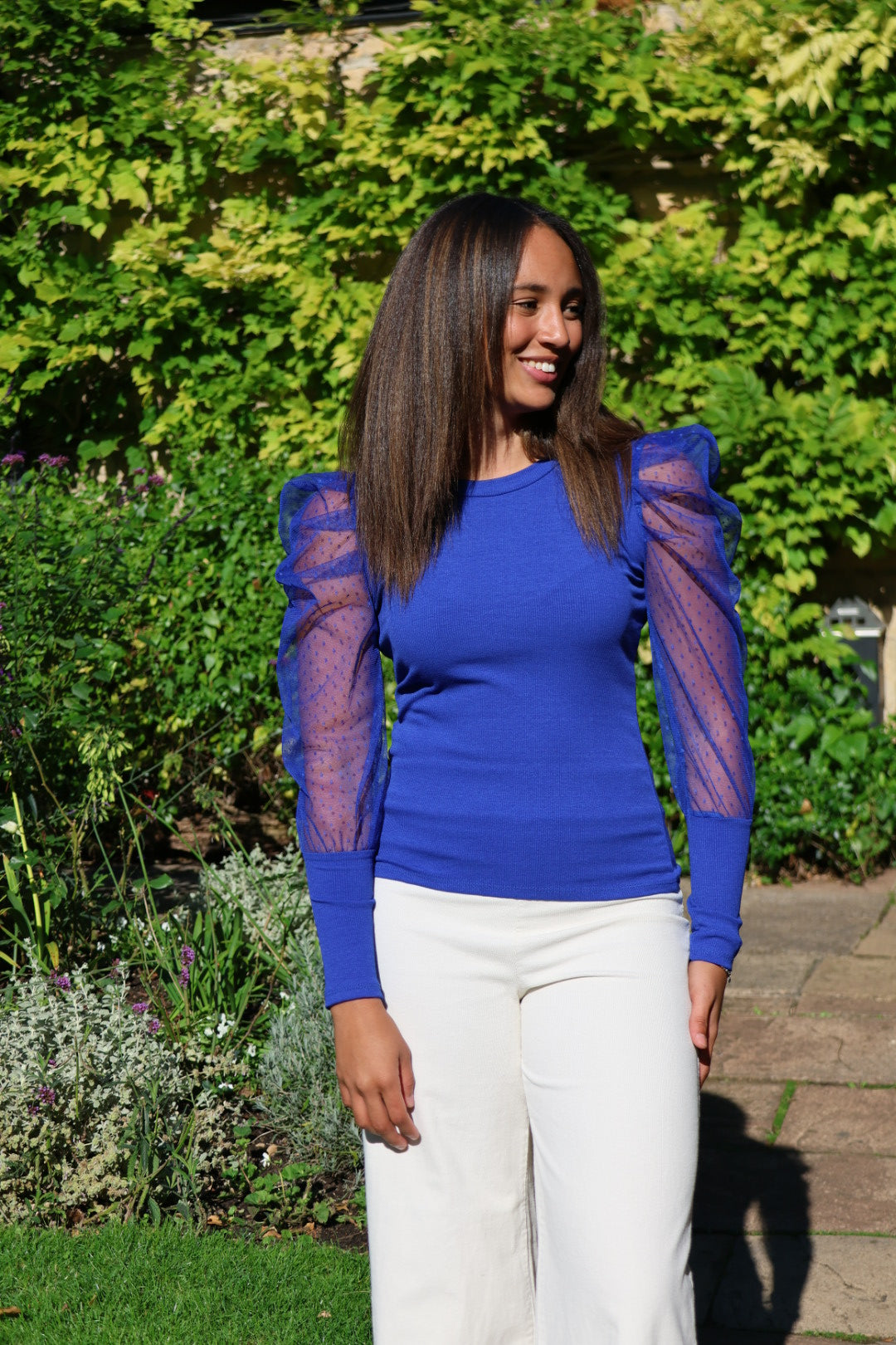 Bella Top - Cobalt Voile