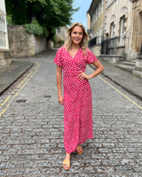 Sloane Dress - Raspberry Net
