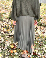 Patsy Pleated Skirt - Khaki