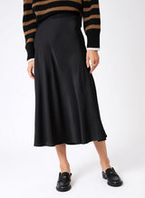 Janiale Satin Skirt - Black