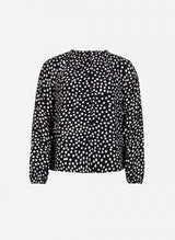 Kasseli Printed Blouse - Black and White