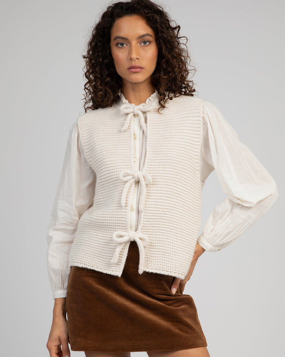 Legringa Cardigan - Ecru