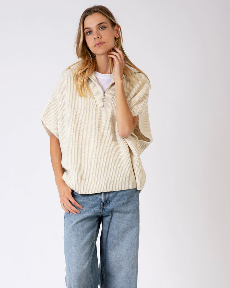 Linna Zipped Poncho