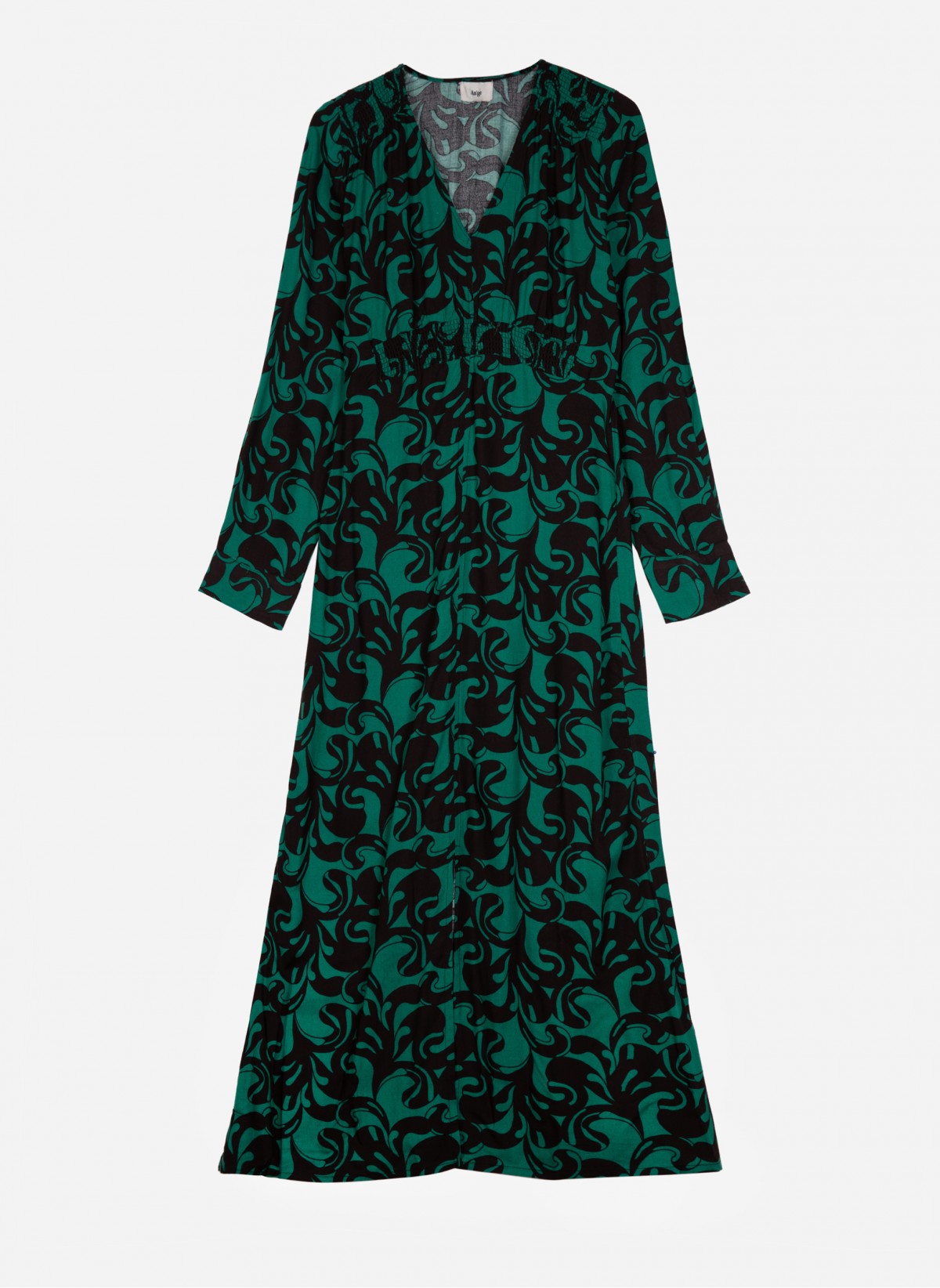 Oulia Printed Dress - Green