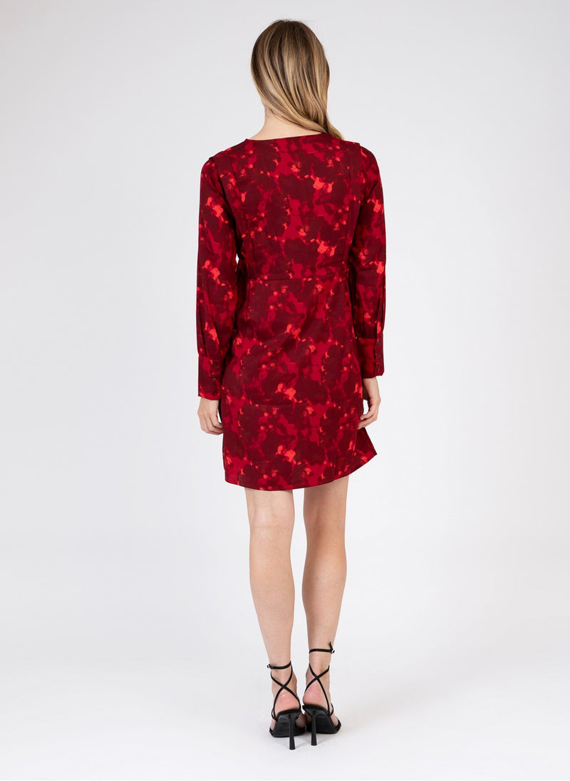 Oustine Short Dress - Red
