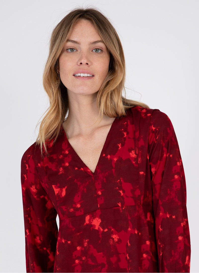 Oustine Short Dress - Red