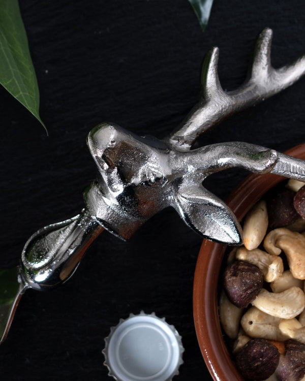 Reindeer Bottle Stopper - Silver Nickel