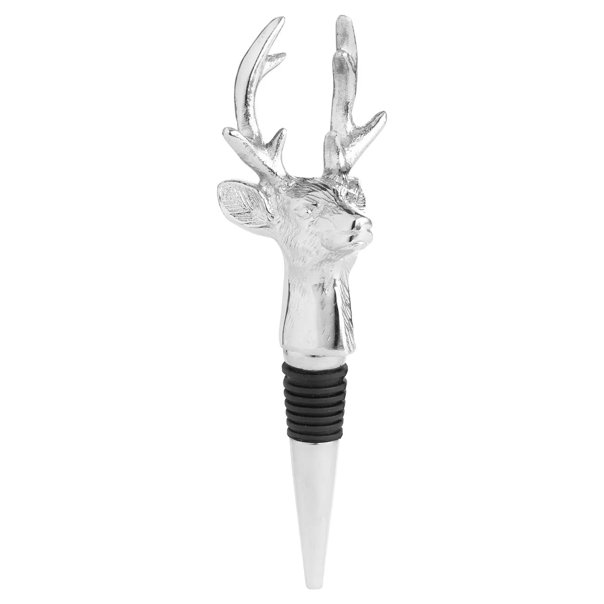 Stag Bottle Stopper - Silver Nickel