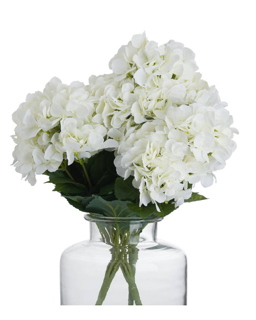 White Hydrangea Faux Flower Bouquet