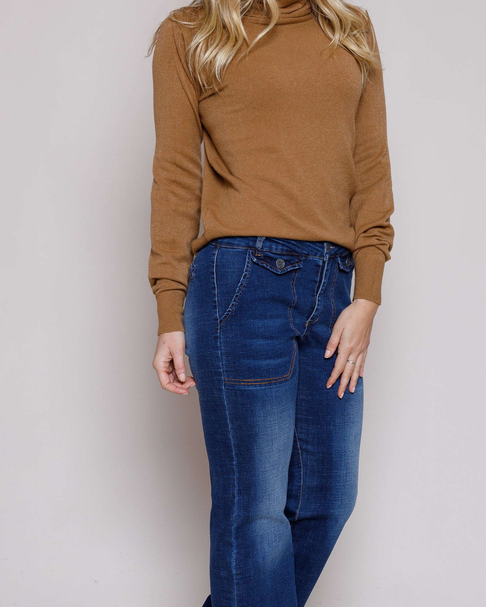 Beau Stretch Denim Flared Jeans