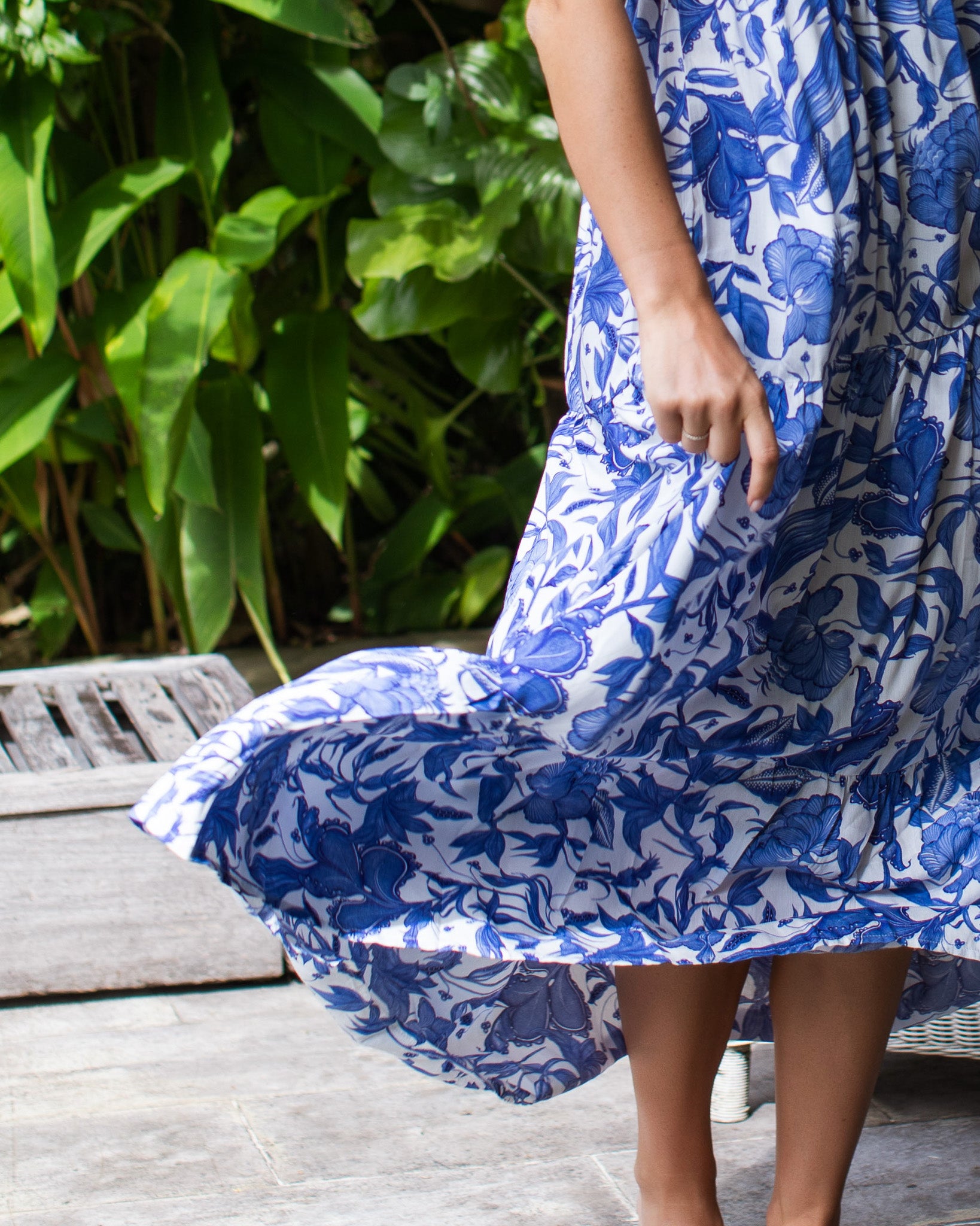 Astrid Maxi Dress - Blue Chintz