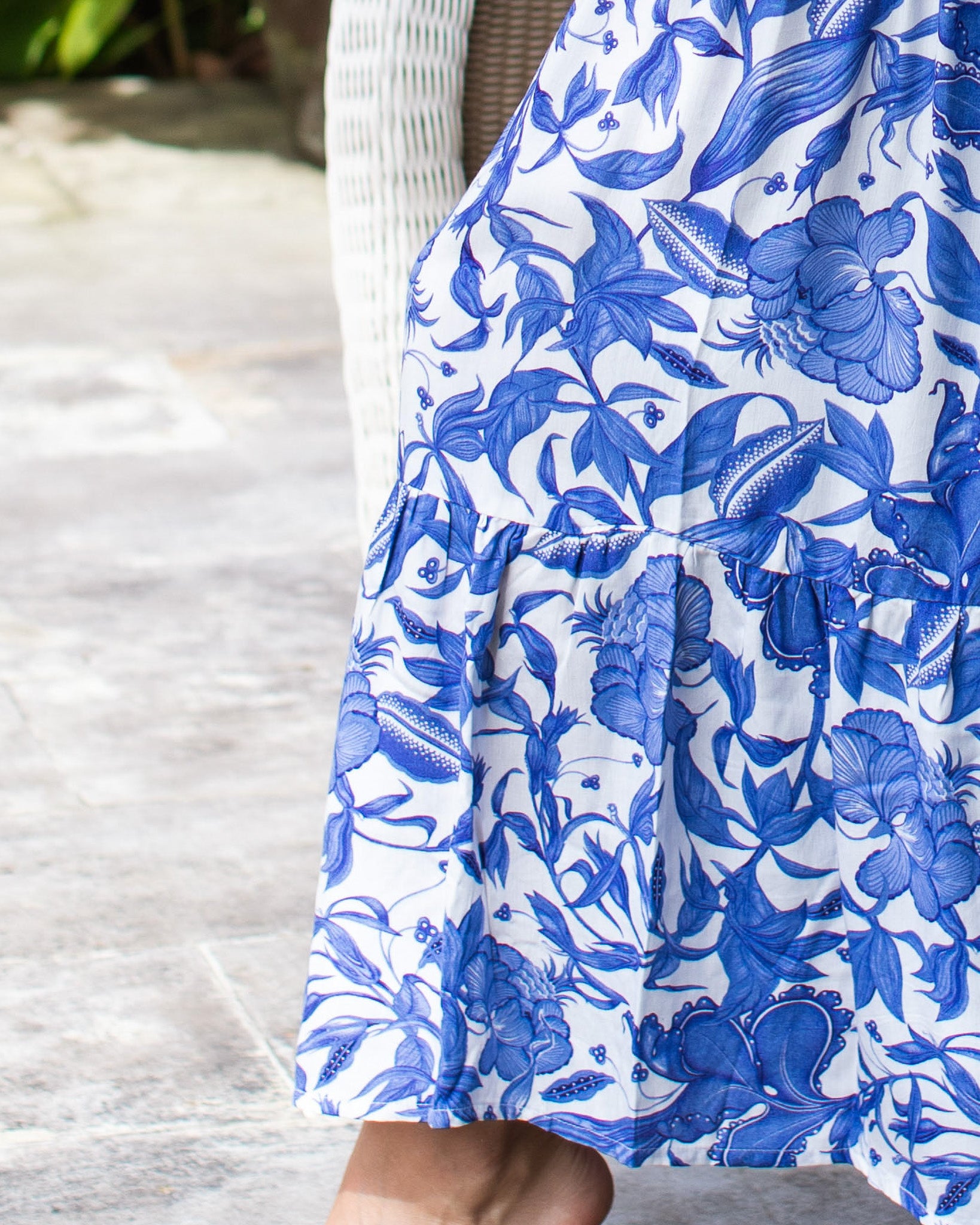 Astrid Maxi Dress - Blue Chintz