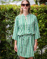 Carlie Dress - Green Triangle